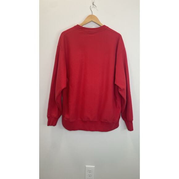 Champion Reverse Weave Crewneck Sweatshirt Men’s Size 2XL Red Athletic Jumper - Picture 2 of 10